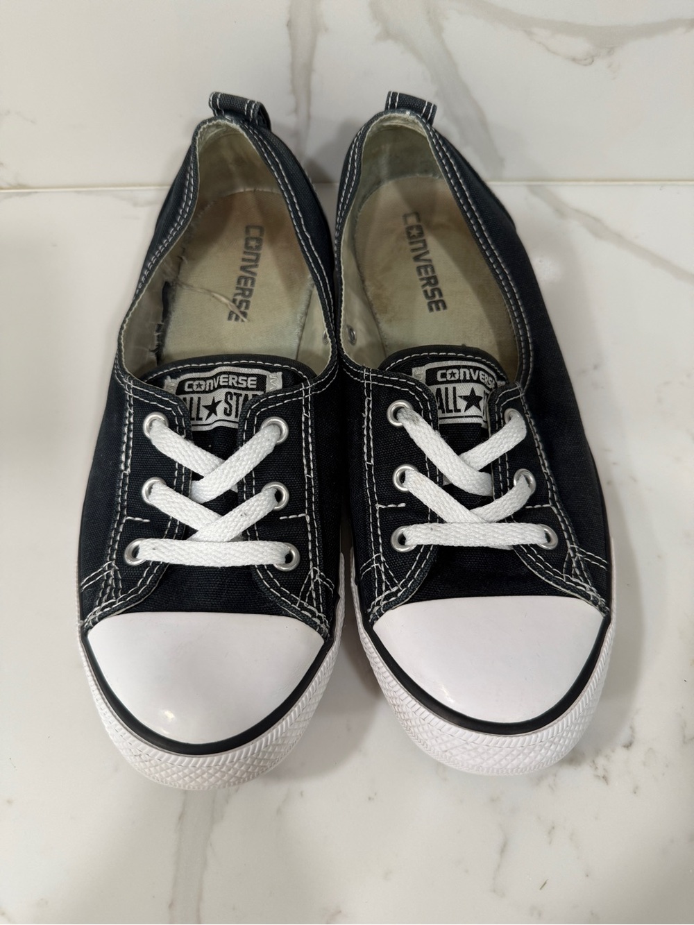 Converse Black Ballet Flat Sneakers